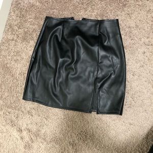 Leather skirt